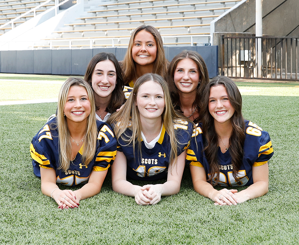Highland Park Homecoming Queen Nominees, Josie Borders, Kate Danner, Jane Rossley, Izzy Arnold, Ashlyn Hughey and Zoya Jordan.